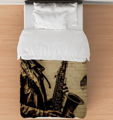 Blowin' On The Horn Duvet Cover - Beyond T-shirts